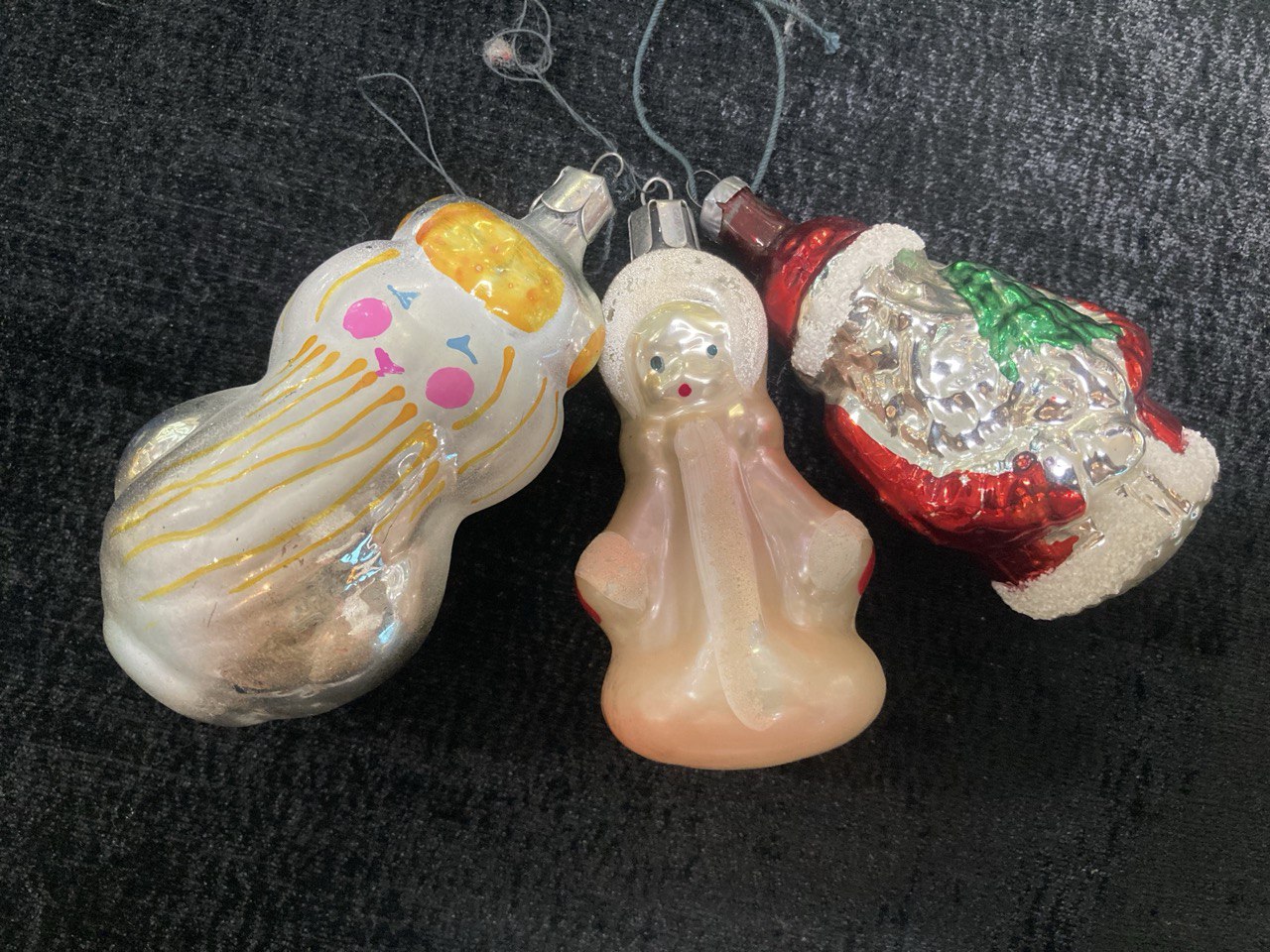 Игрушки елочные. Стекло СССР.