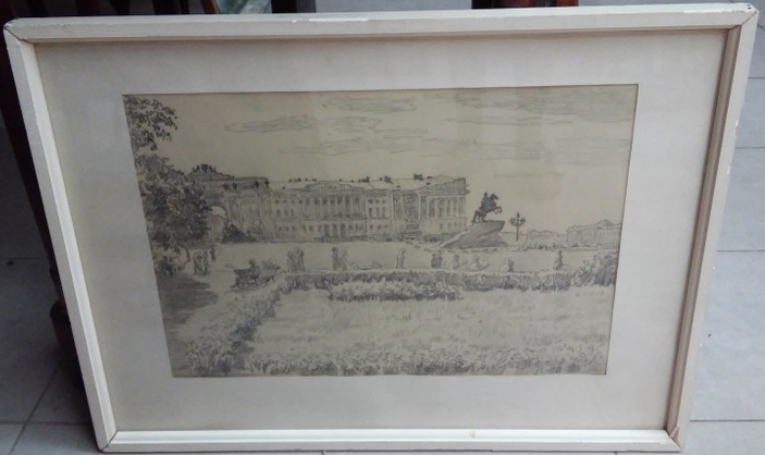 Картина «Санкт-Петербург. Медный всадник», 1975 г.