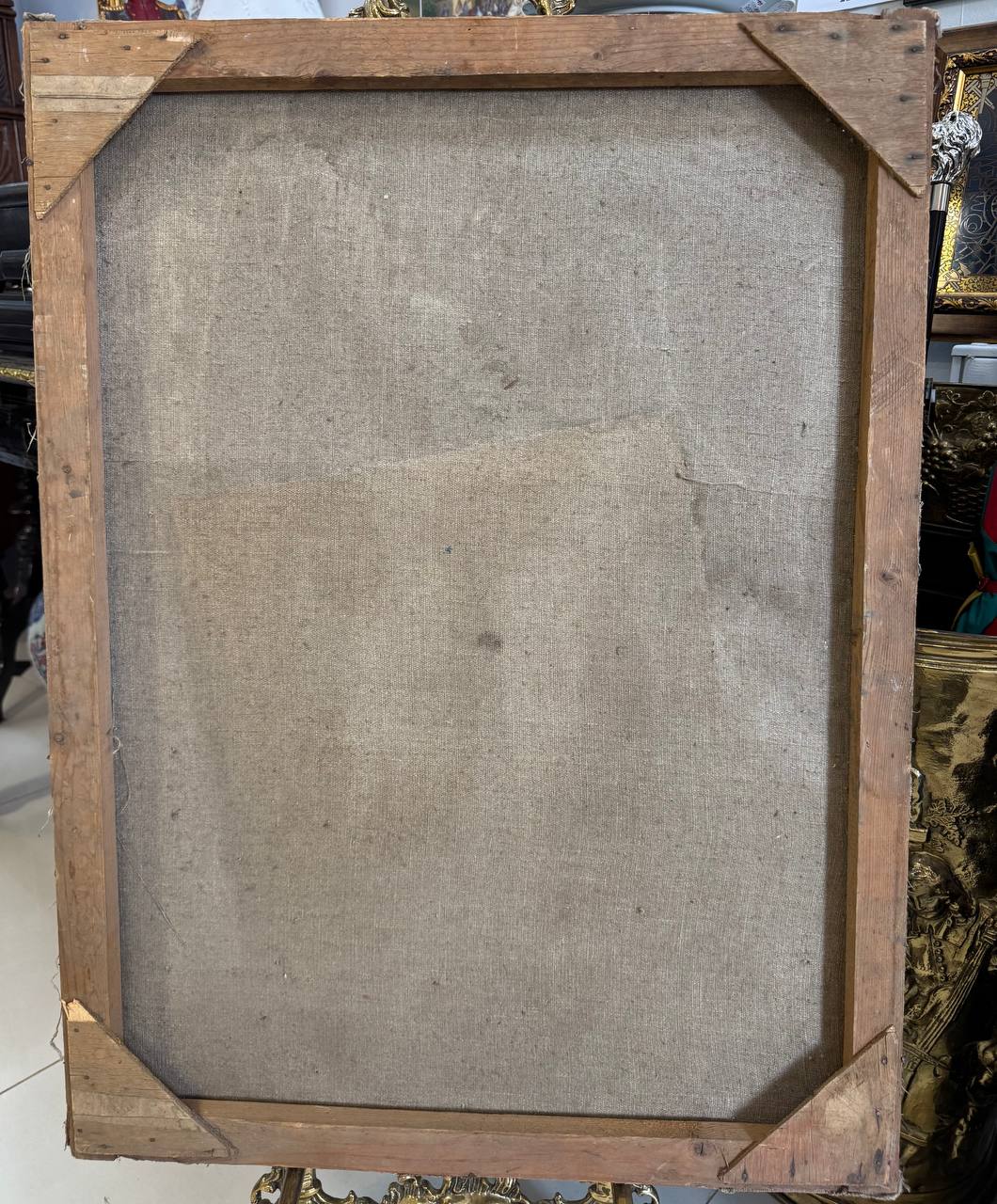 РАСПРОДАЖА! Портрет " Девушка с косой" Прытков А.А. , Прыткова Г.Н. СССР. Холст, масло. Размер 80 х 59, 5 см.