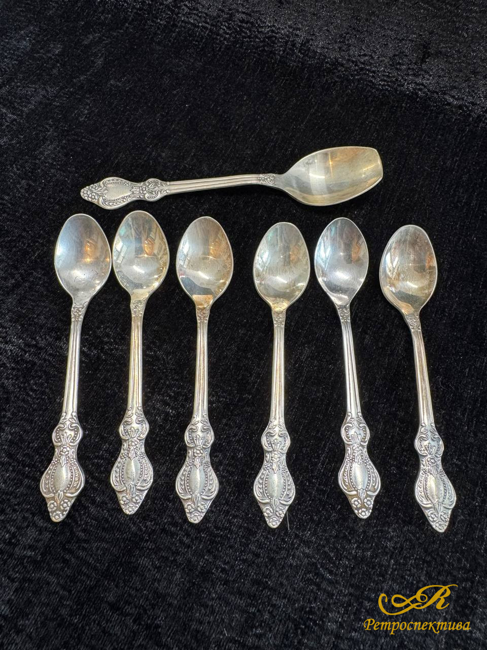 Столовый (дисертный) набор из мельхиора, покрытый серебром