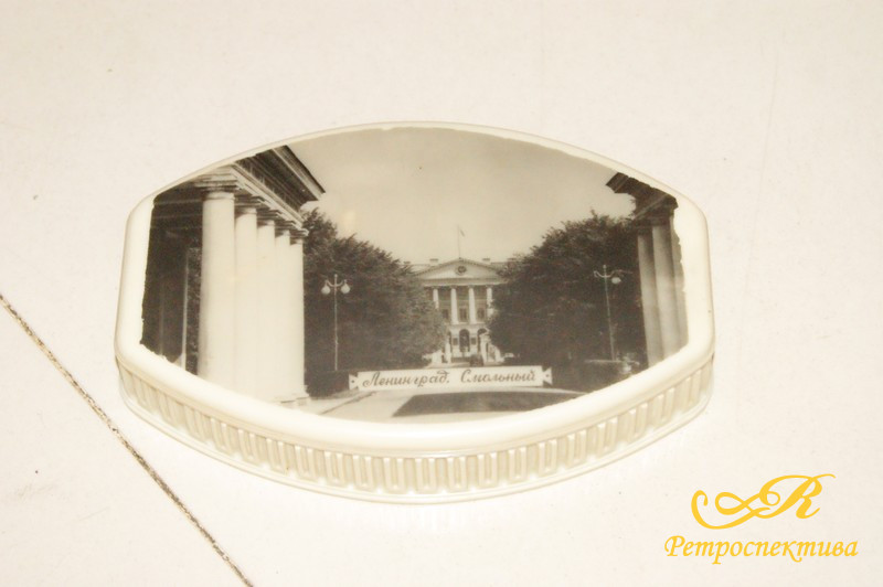 Шкатулка "Ленинград. Смольный", СССР, сер. ХХ в.