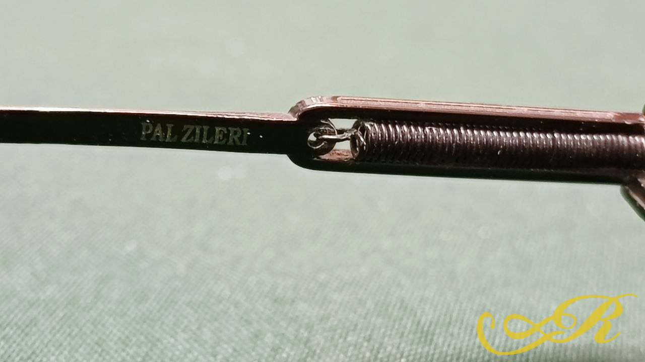 Винтажные дизайнерские очки бренда Pal Zileri с пружинным механизмом (флексом)