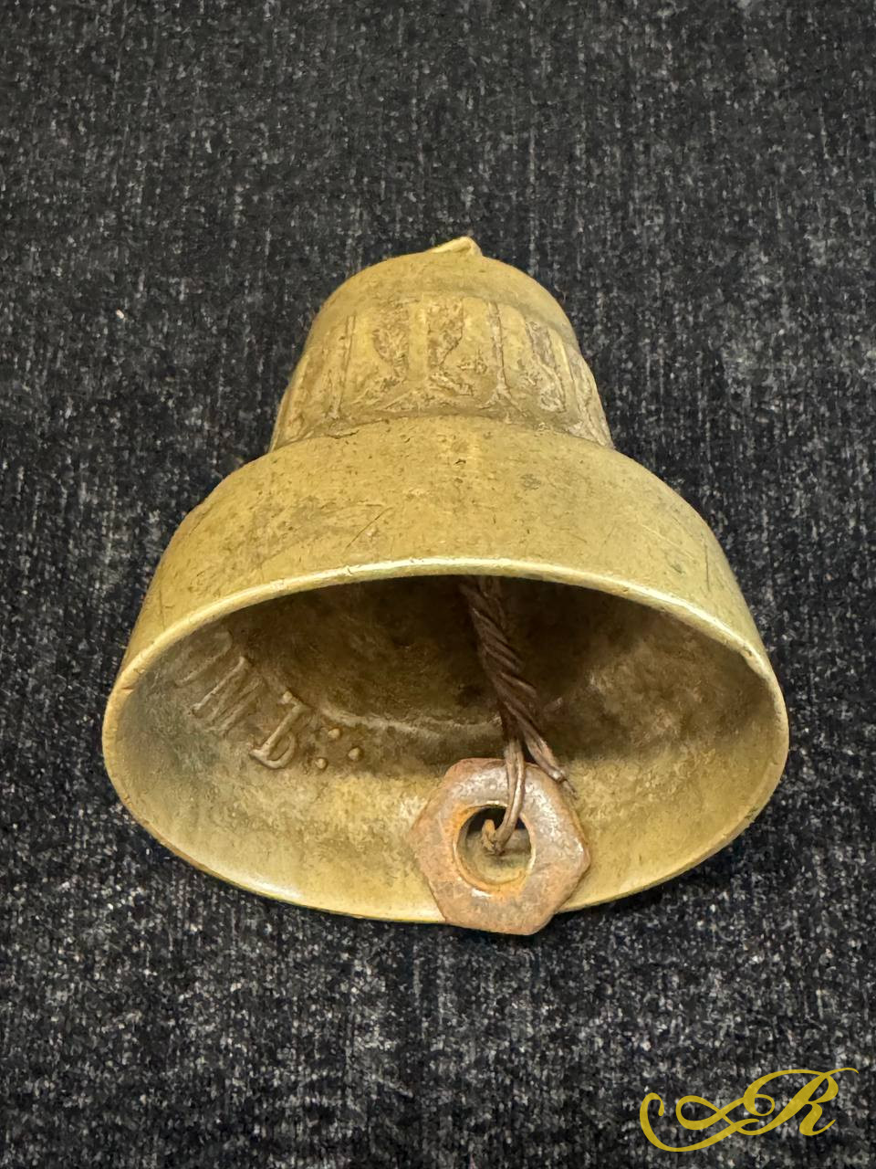  Старинный бронзовый колокольчик,19 век. 