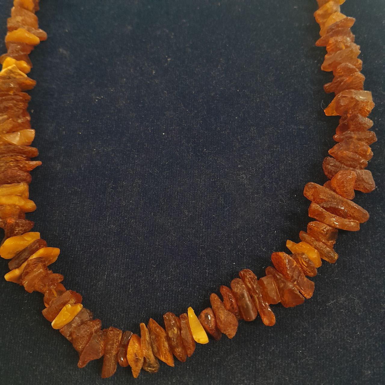 Бусы из натурального янтаря, вес 21 гр, 22 см