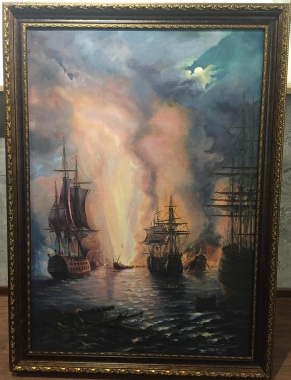 Картина «Чесменский бой», 1960-80 гг.