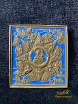 Икона Неопалимая Купина. Бронза, эмаль. XIX в.