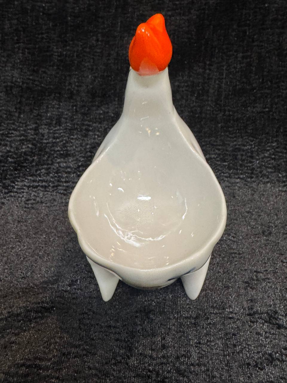 Статуэтка фарфоровая Петушок Солонка Горчичница икорница