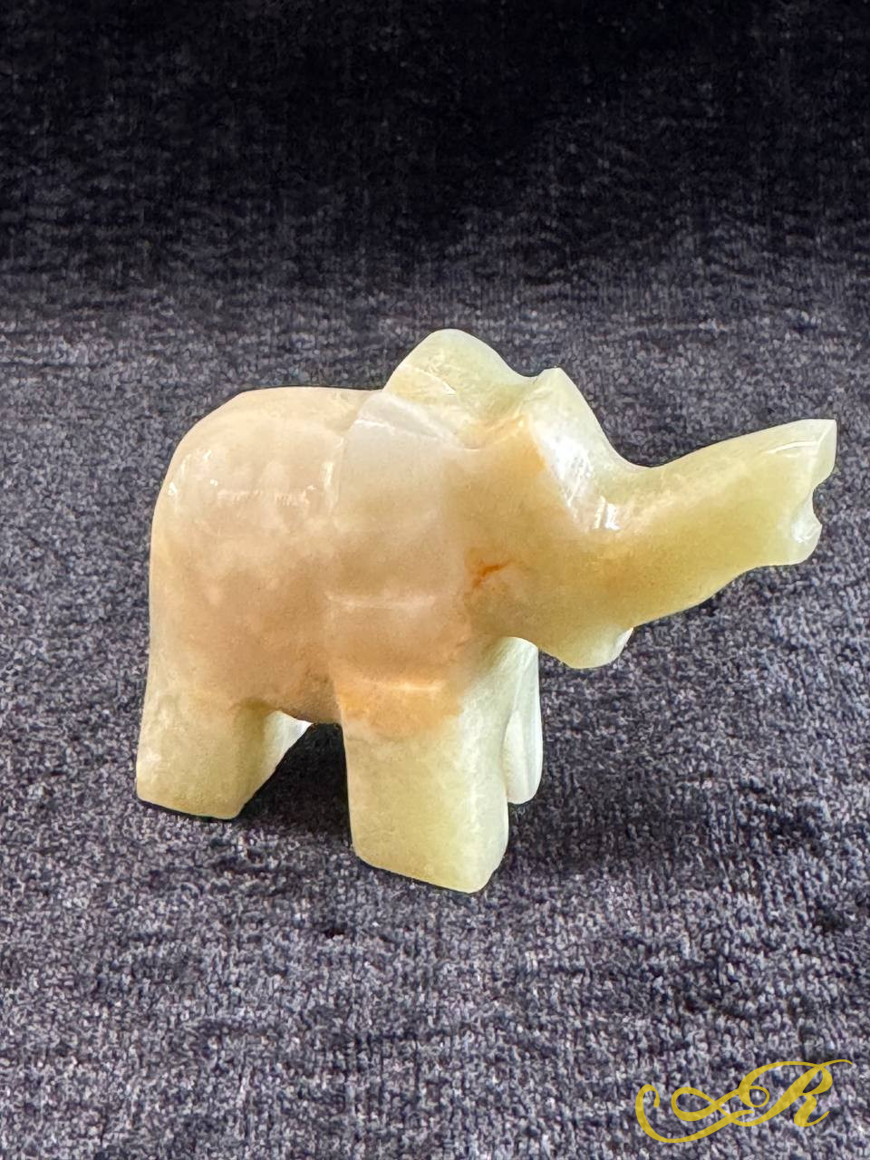  Статуэтка слон из натурального камня оник, винтаж СССР. 