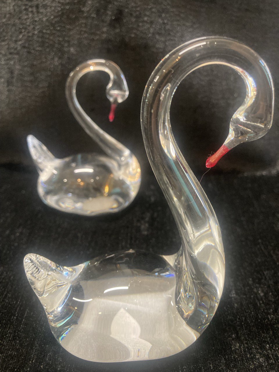 Лебеди хрустальные. 6 шт.