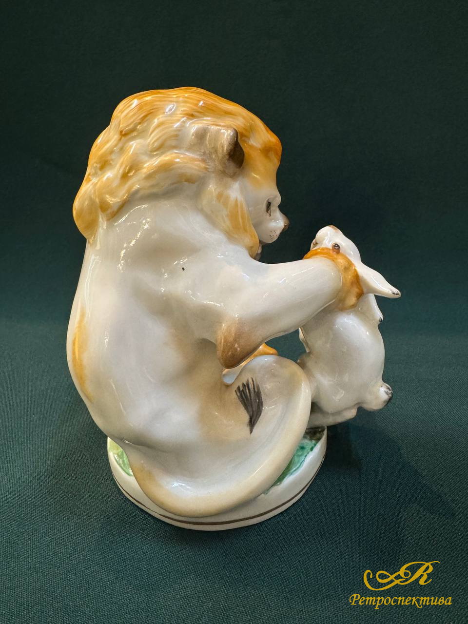 Фарфоровая статуэтка " Заяц во хмелю" ЛФЗ СССР 1950 - 1954 г.г.