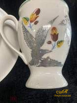 Фарфоровая кофейная пара Песочное 55г. (Подписная)