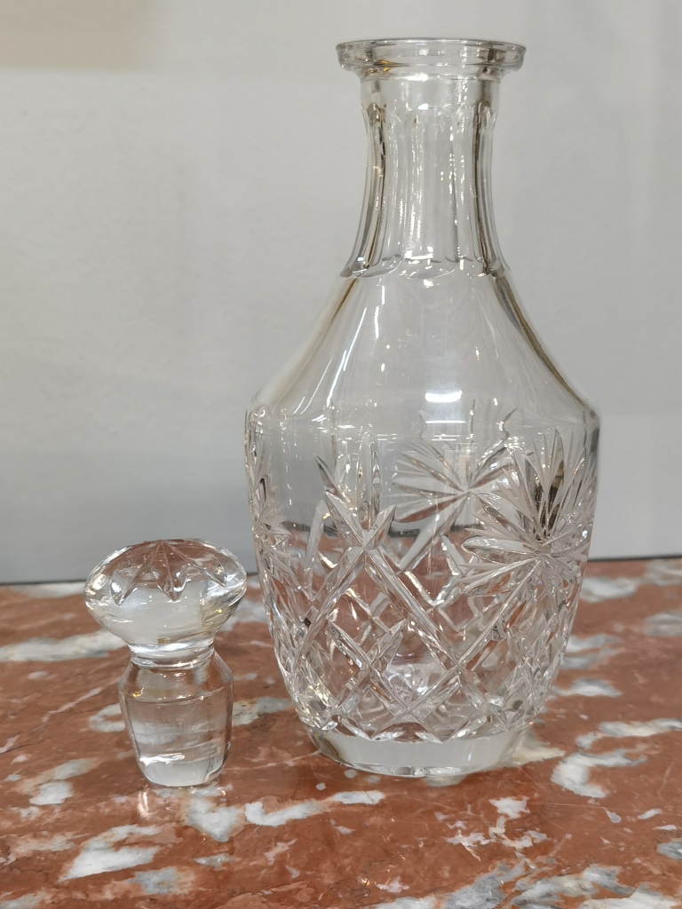 Графин для вина, хрусталь.