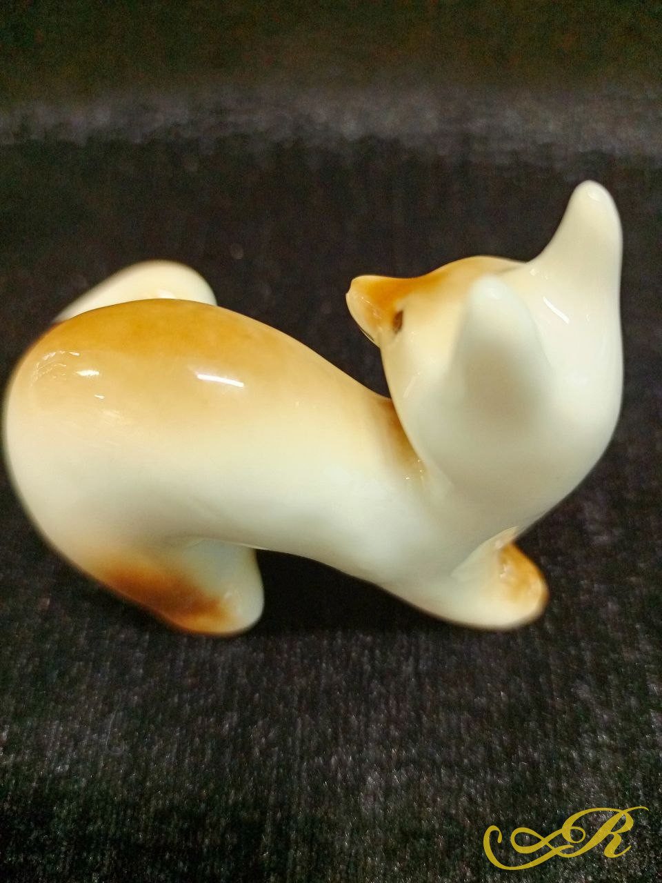  Статуэтка " Куница", фарфор, аэрография, роспись, Ленинградский фарфоровый завод СССР, 1950-1970 гг.