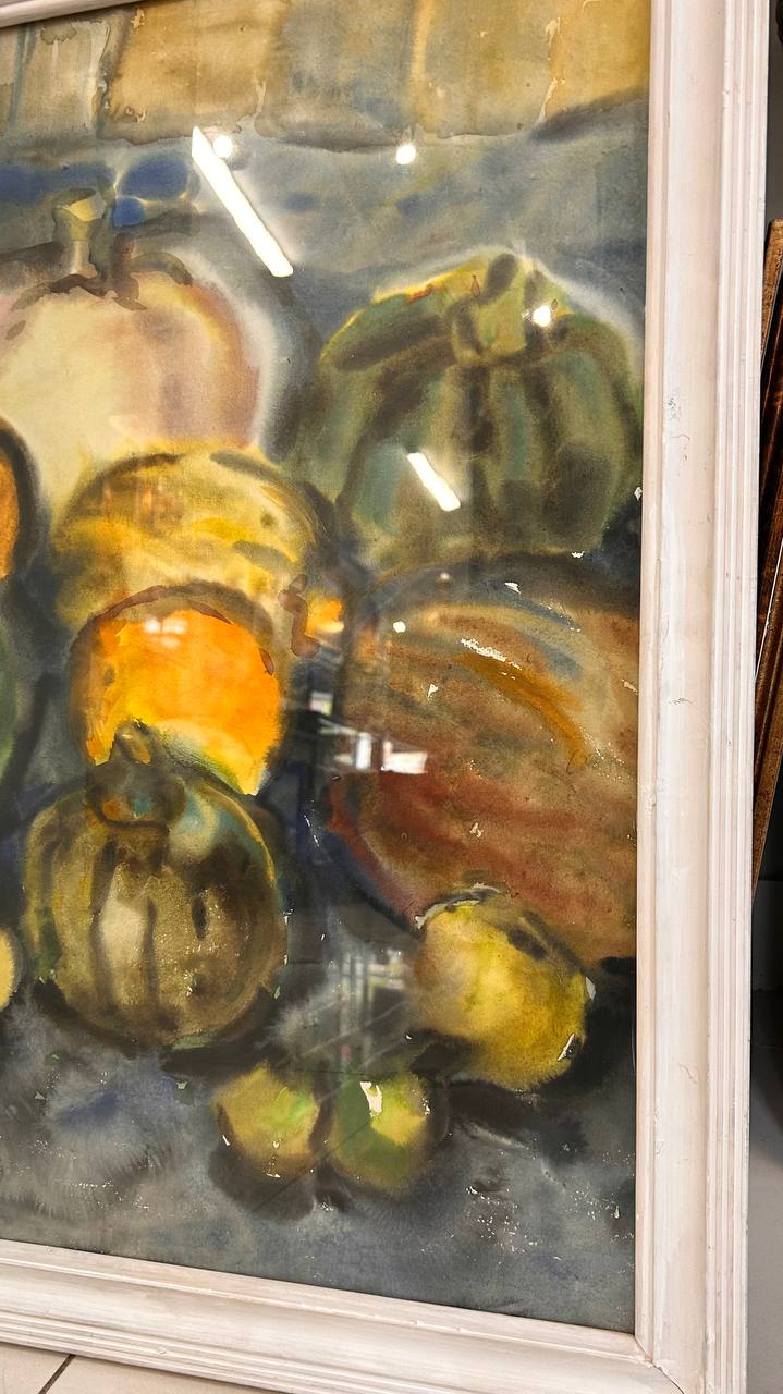 Картина "Дары осени" 1972 г Художник Рахманкулова Г.