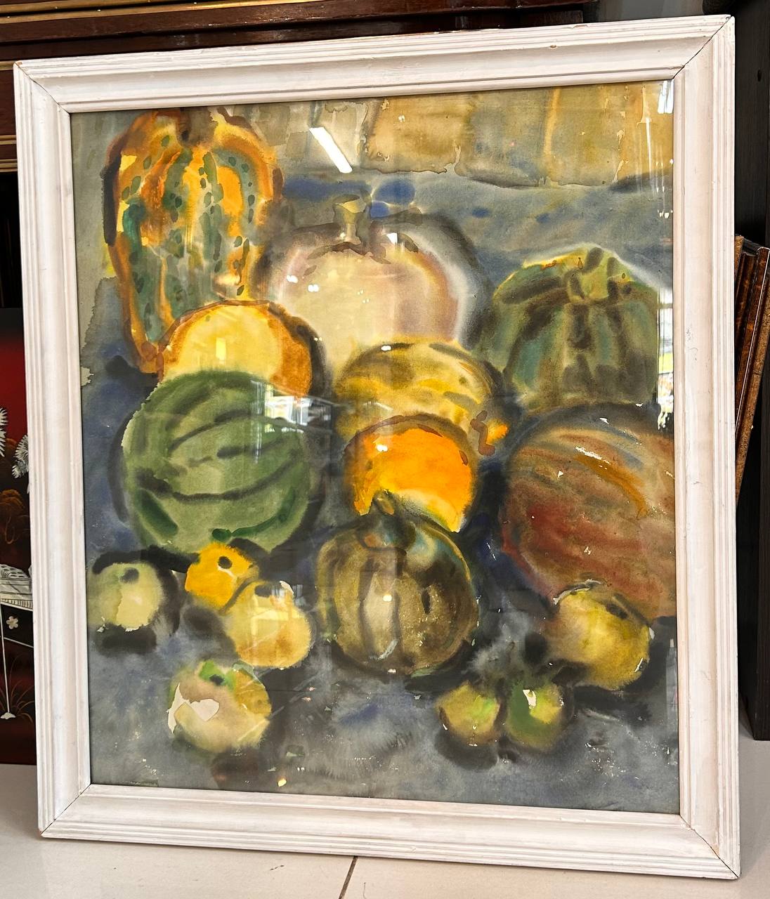 Картина "Дары осени" 1972 г Художник Рахманкулова Г.