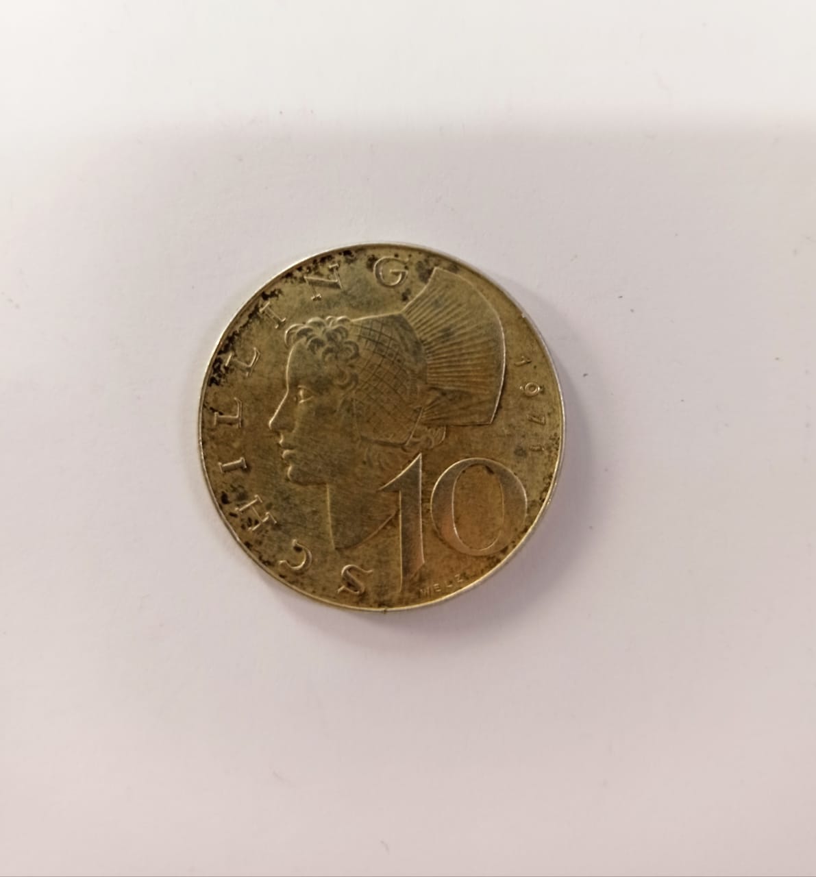Австрия 10 шиллингов, 1971 г.