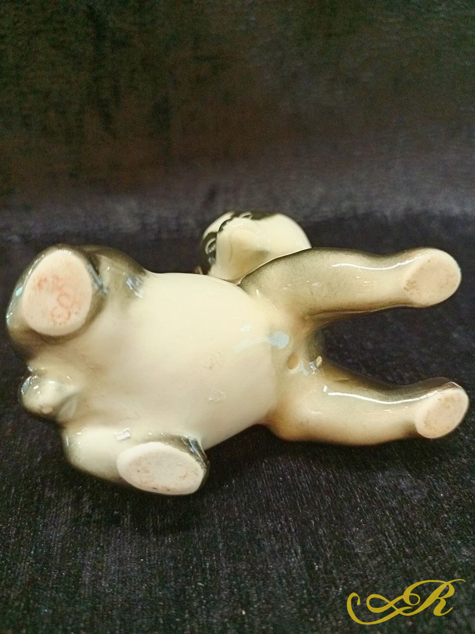 Фарфоровая скульптура " Медвежонок панда" ЛФЗ (Ленинградский фарфоровый завод). 1964г.Подглазурная роспись