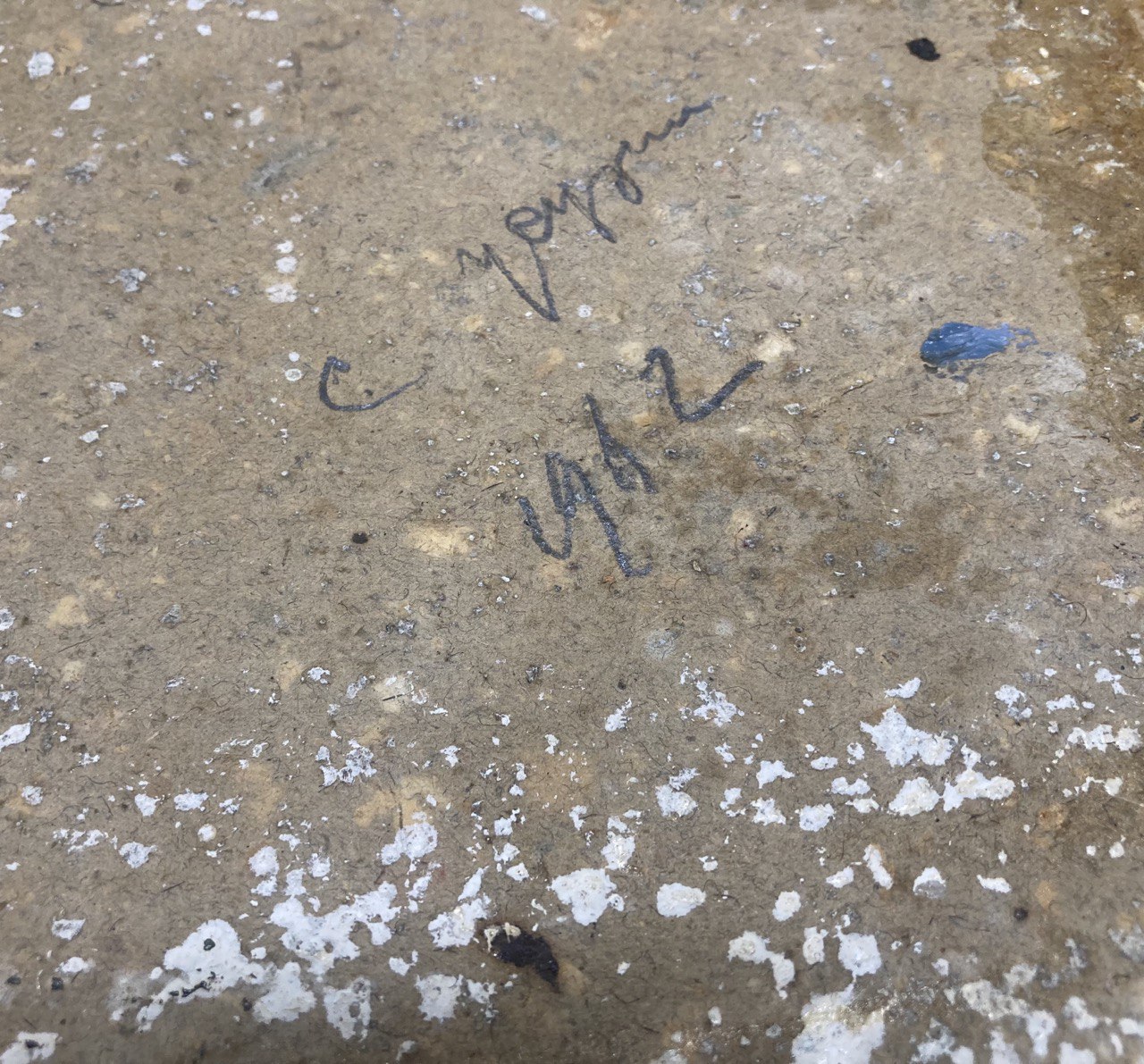 Картина неизвестного художника. Картон , масло.