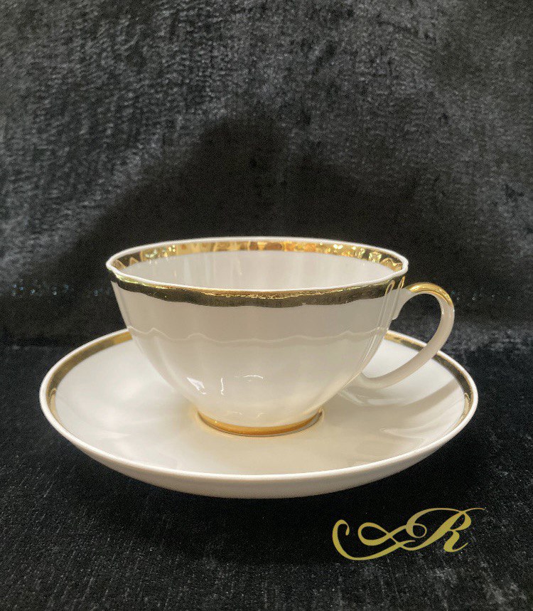 Фарфоровая чайная пара. Дулево.