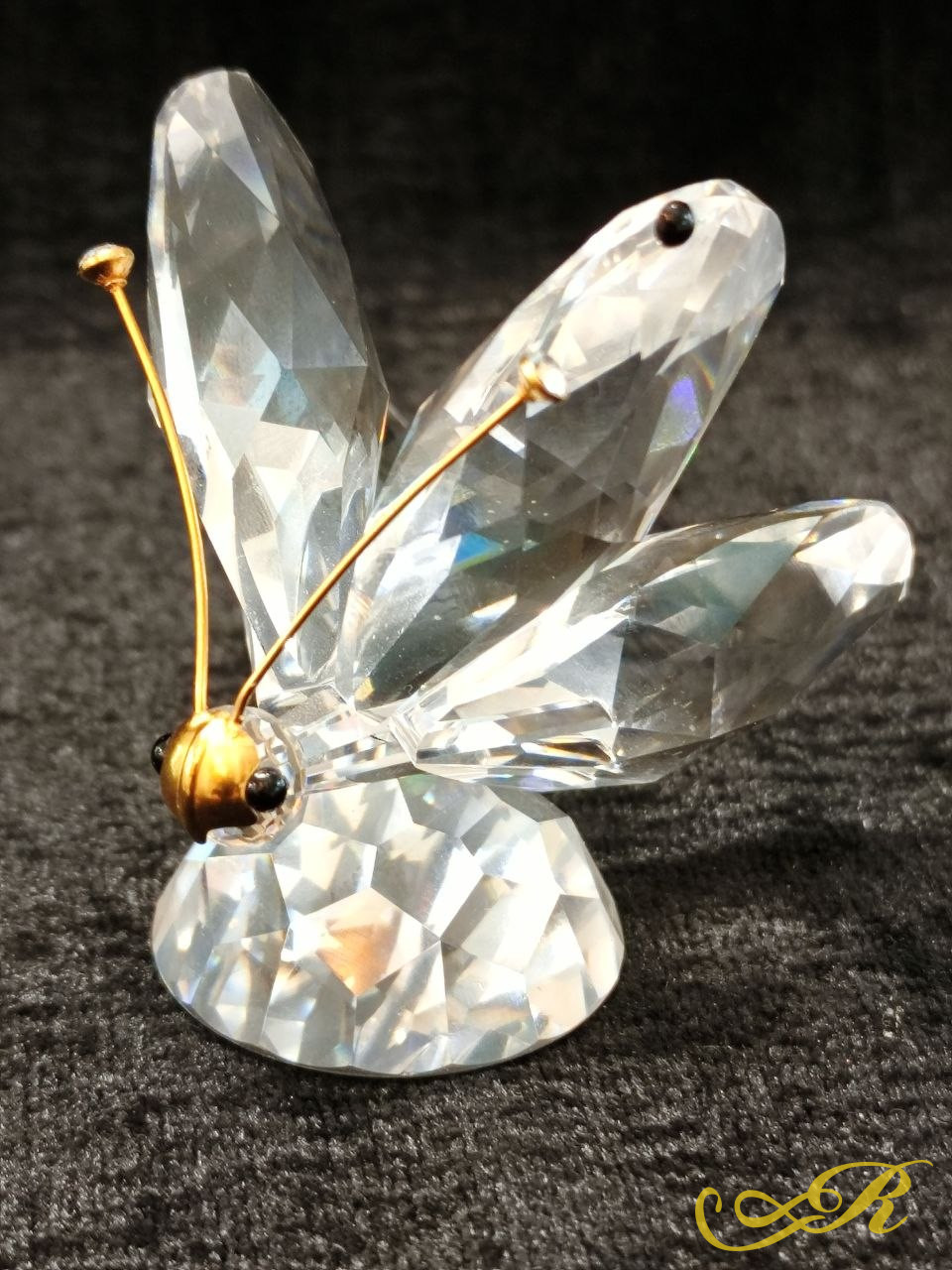  Swarovski Стрекоза. Оригинал. Оригинальная хрустальная фигурка. Клеймо. В-5 см. Ш-5,3 см.