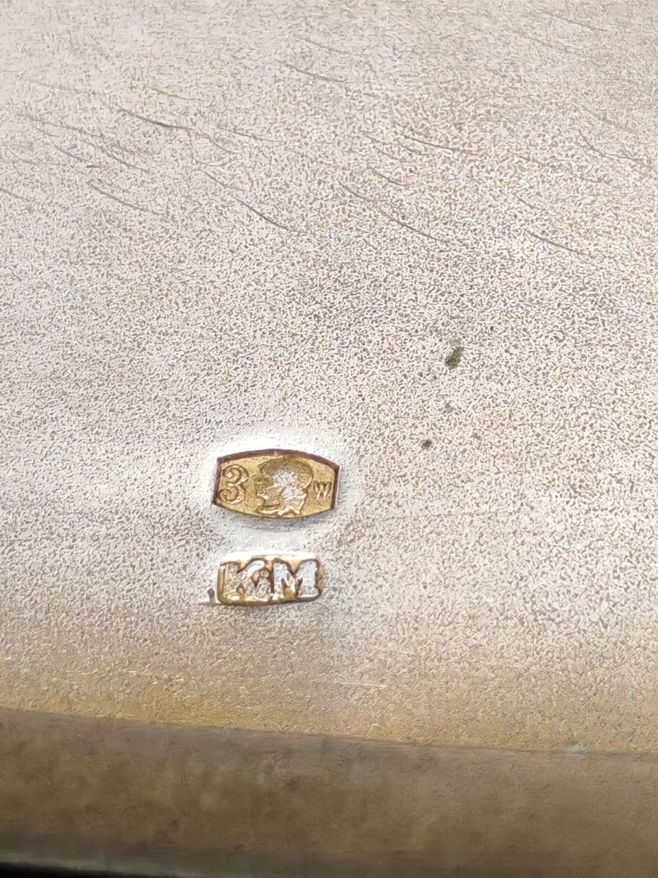 Портсигар серебро с золотой накладкой, 150 гр.