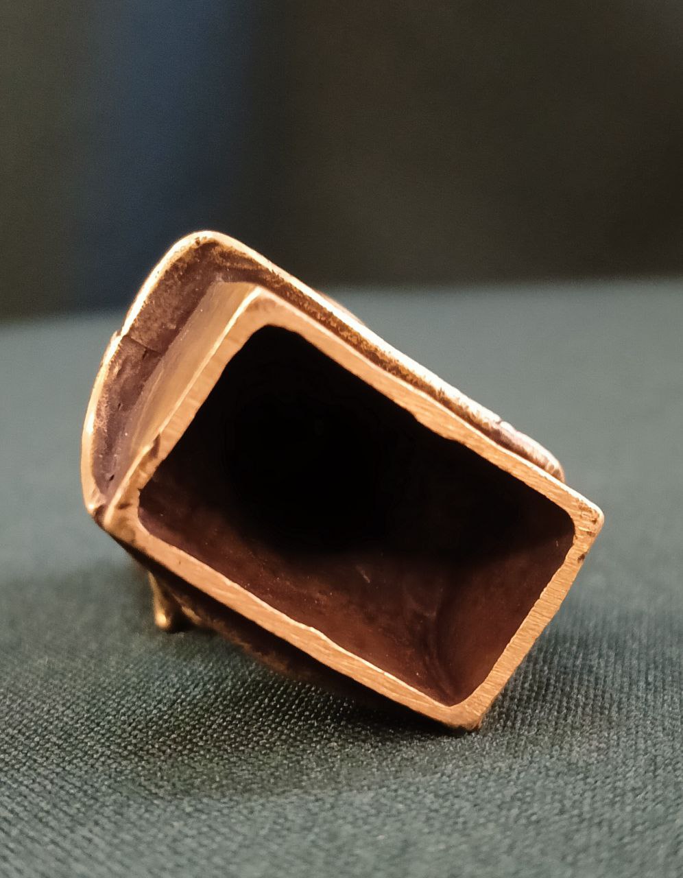 Бюст Дзержинский, бронза, 5х3,5 см