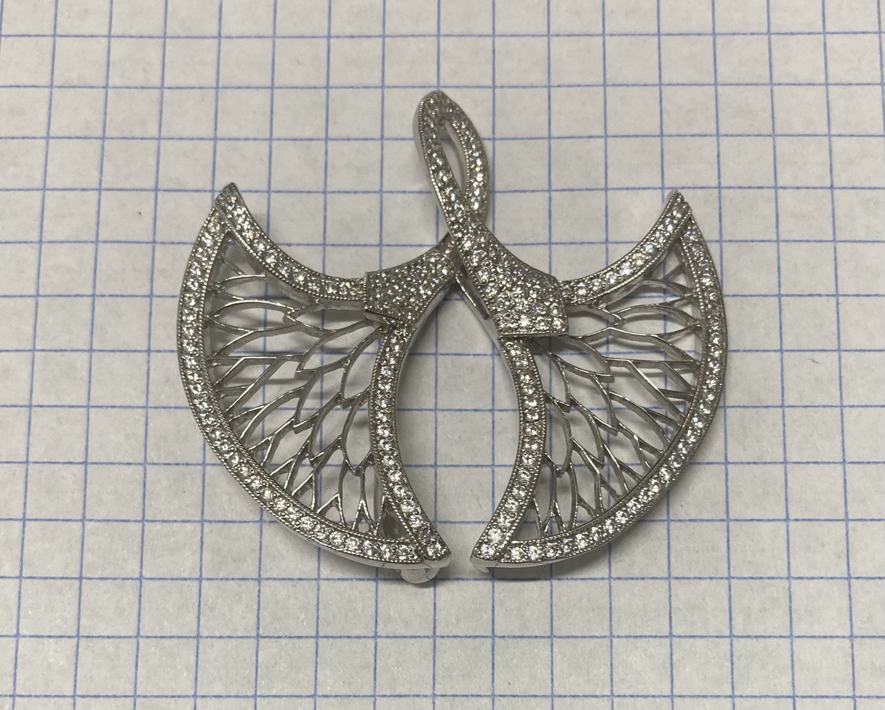 Подвесы серебро 925 пр.9,12 гр.169 фианитов.