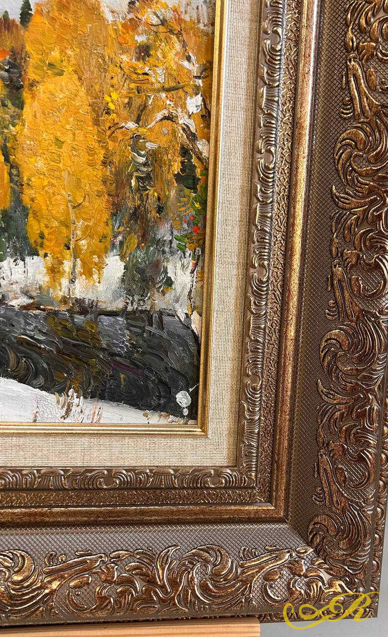 Картина "Ранний снег"1965г Художник, академик Якупов Х.А.