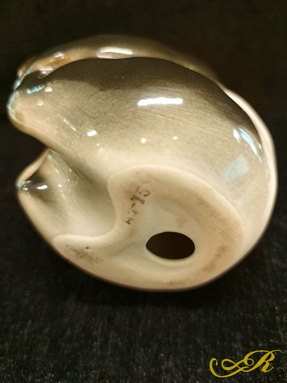 Фарфоровая статуэтка " Медведь бамбуковый" ЛФЗ( Ленинградский фарфоровый завод )1964г.