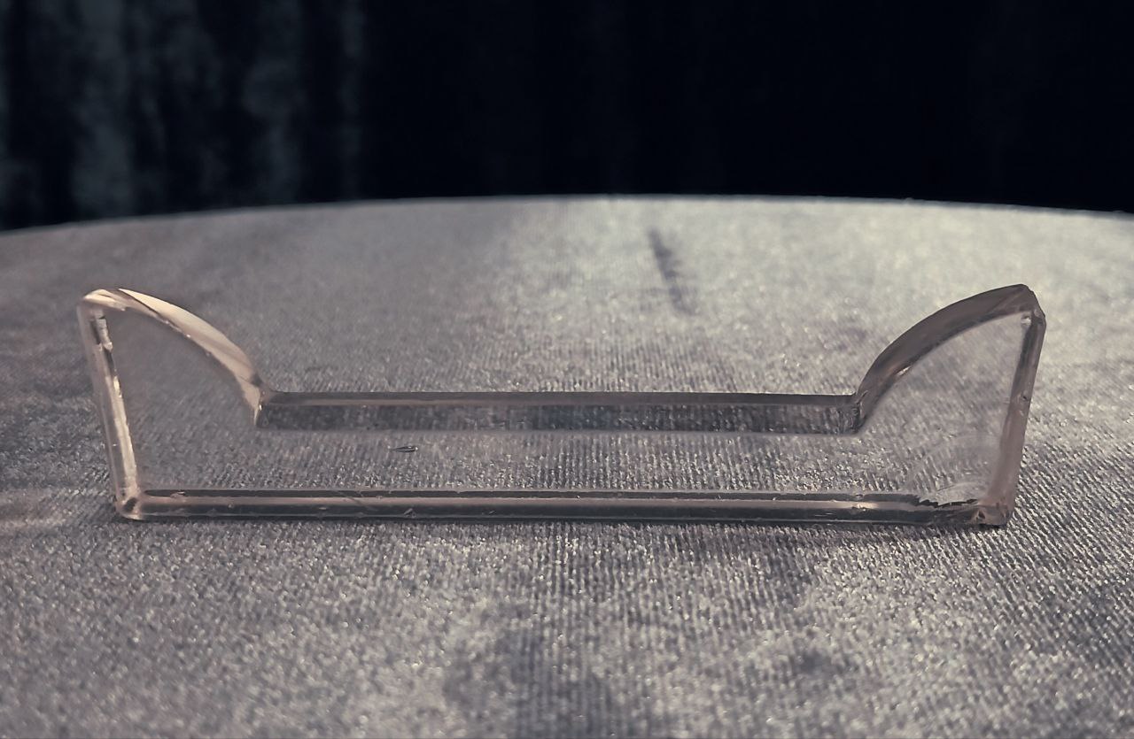 Подставка стеклянная, для столовых приборов, Мальцовский завод, 8,5 см