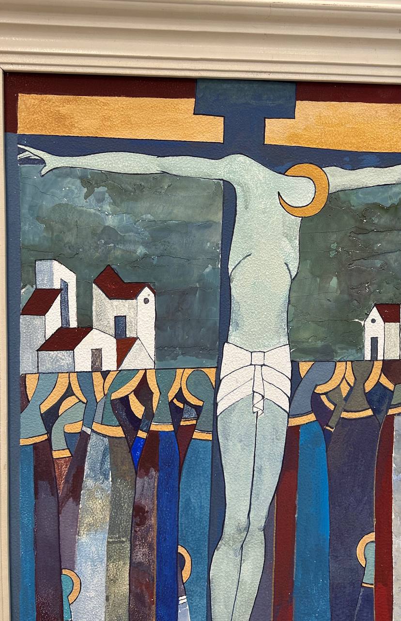 Картина "Распятие Иисуса Христа на Русью", художник Голубцов Е.Г. 2009 г.