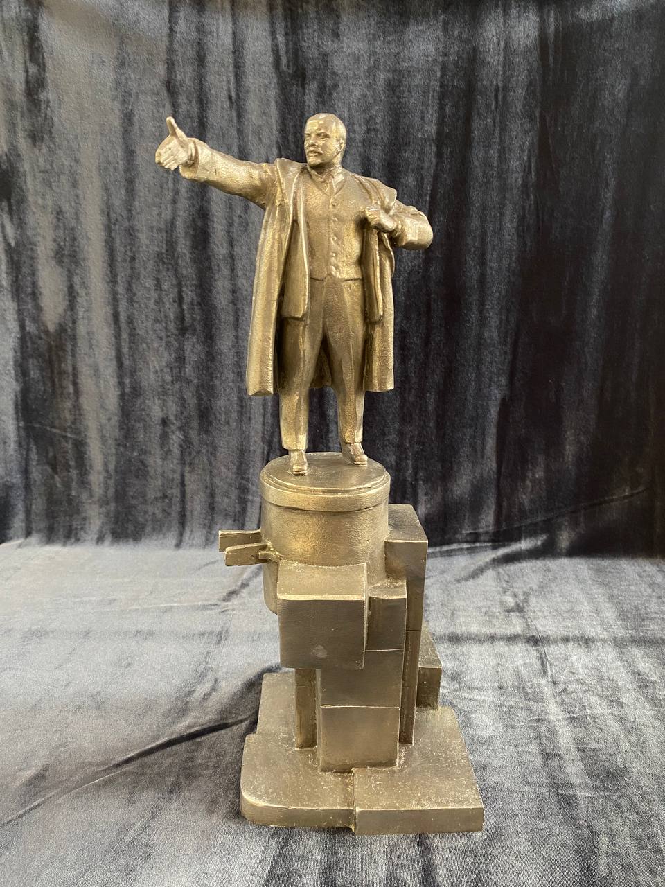 Скульптура "Ленин на броневике" из силумина, Мурзин 1980г