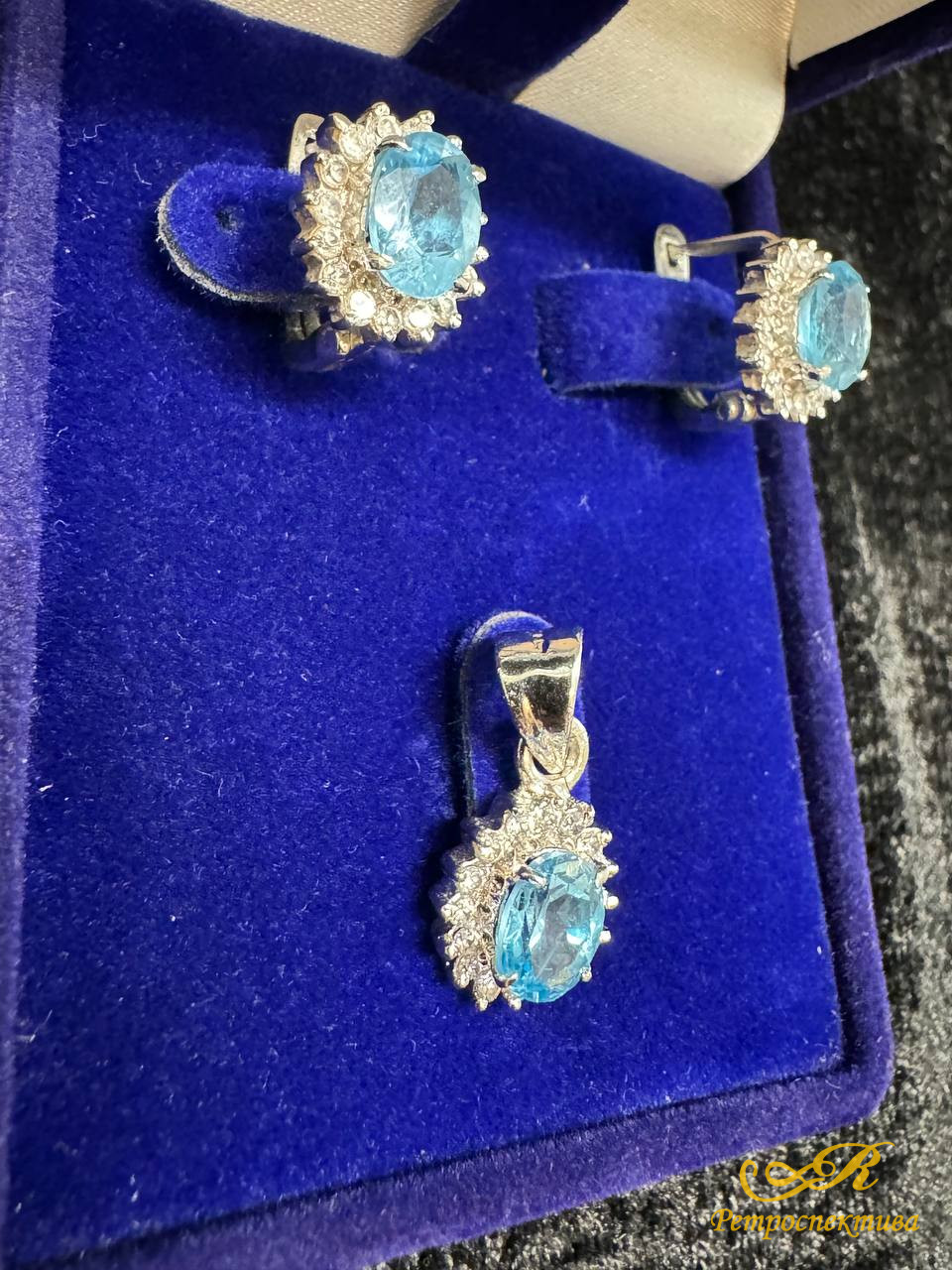  Комплект  серьги и подвеска, серебро 925 пр. аметист, фианиты.