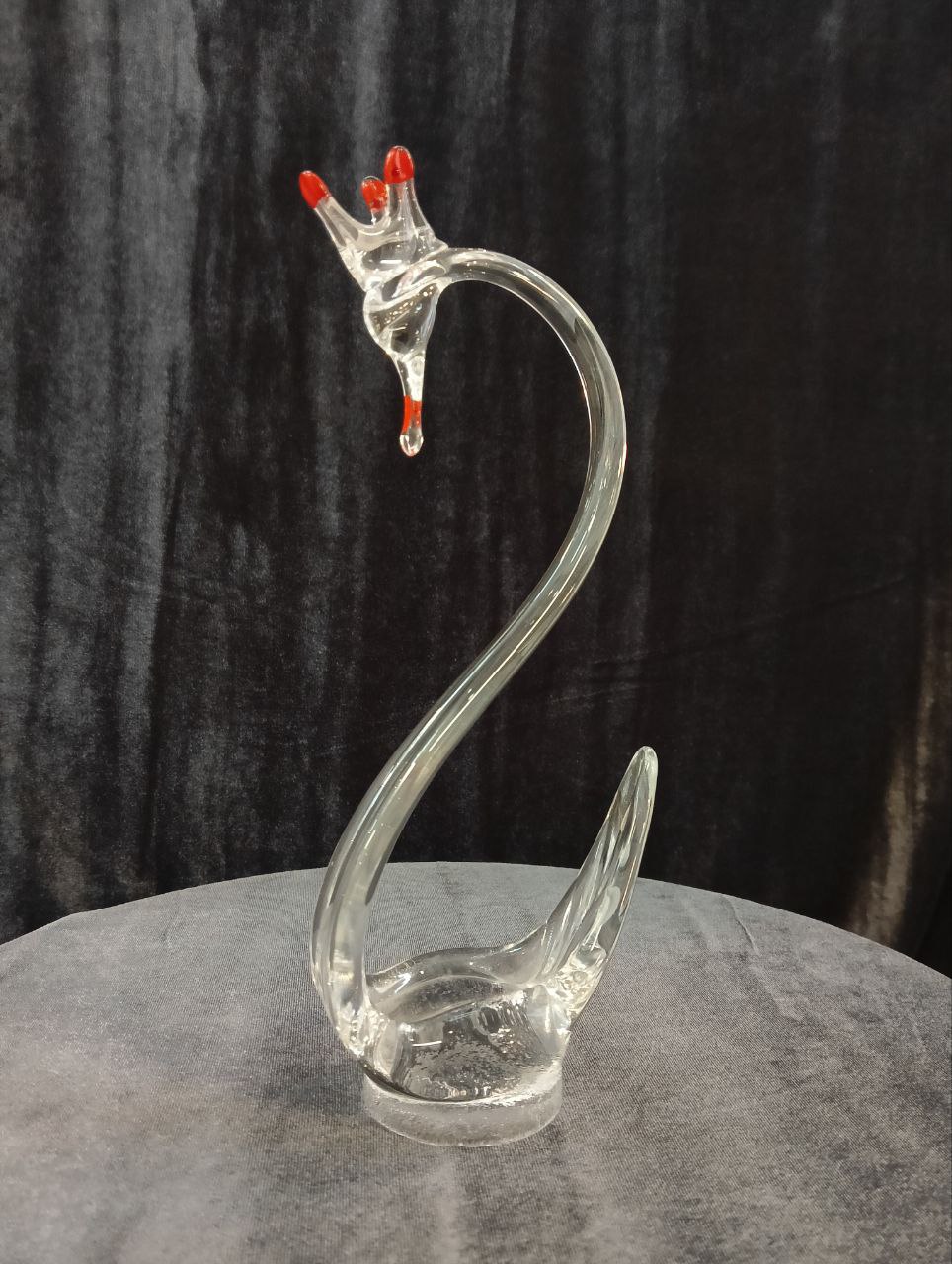 Скульптура "Лебедь", СССР сер. ХХ в, стекло, высота 23 см