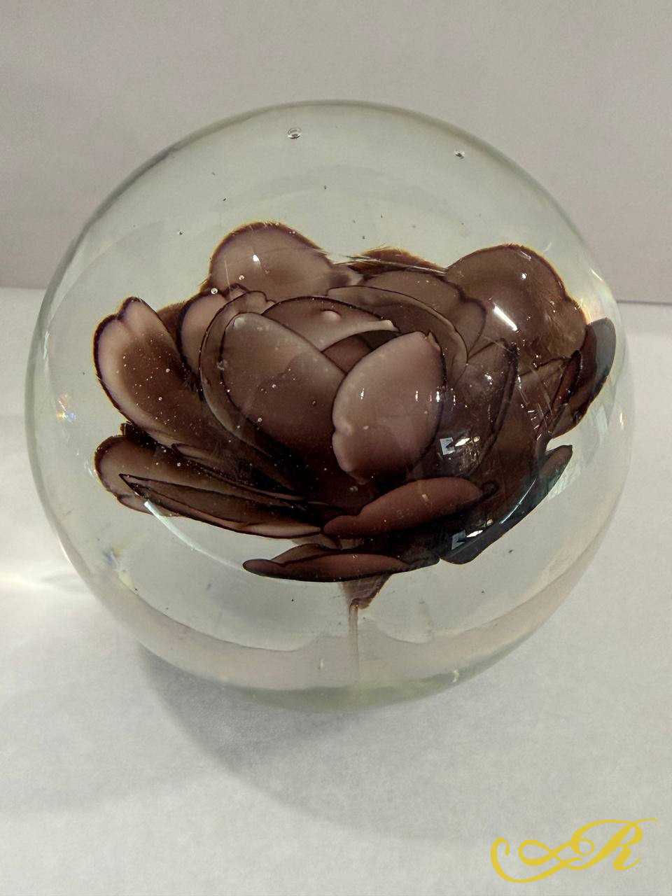  Антикварное пресс-папье с цветком. Конец ХIХ- начало ХХ века