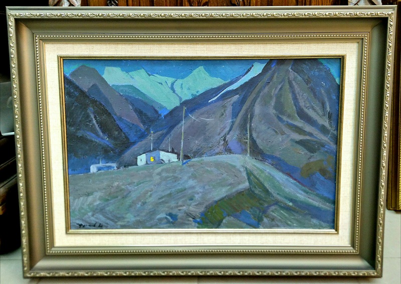 Картина  "Ночь на Памире", художник Фролов Н., 1970г.