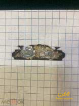 Серебряная накладка на икону. Серебро 84 пр. 2,6 гр. Клеймо " ЕУ" Елизавета Уткина.