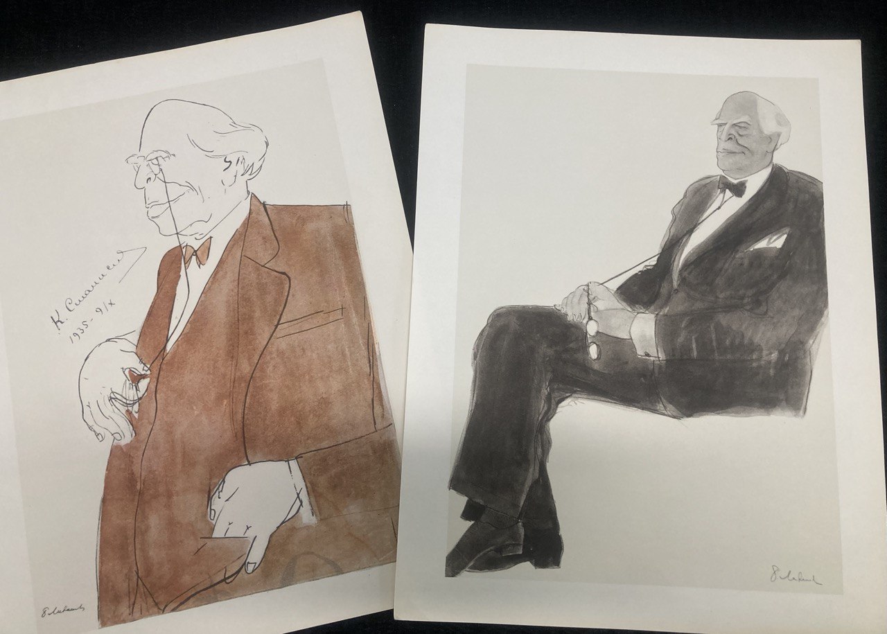 Рисунки шаржы. Б.Н.Ливанов. Москва 1974 г.