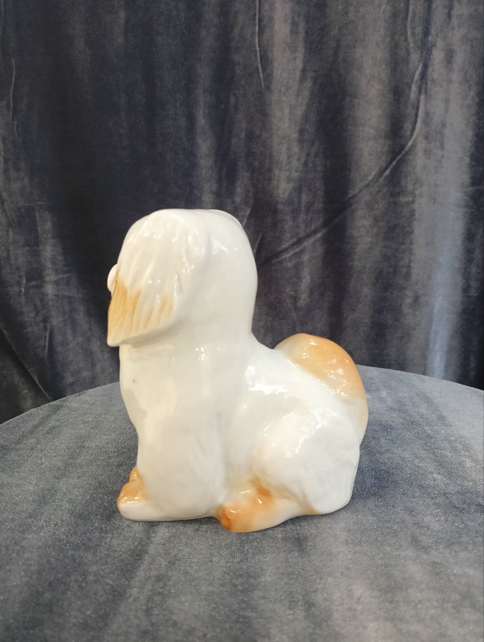 Пекинес светлый ЛФЗ, фарфор, 13,5 см