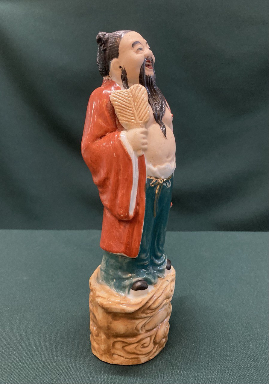 Фарфоровая статуэтка,Бессмертный Чжунли Цюань.1960г