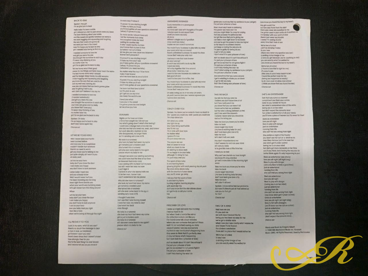 Gregory Abbott , «I'll Prove It To You» 1988 