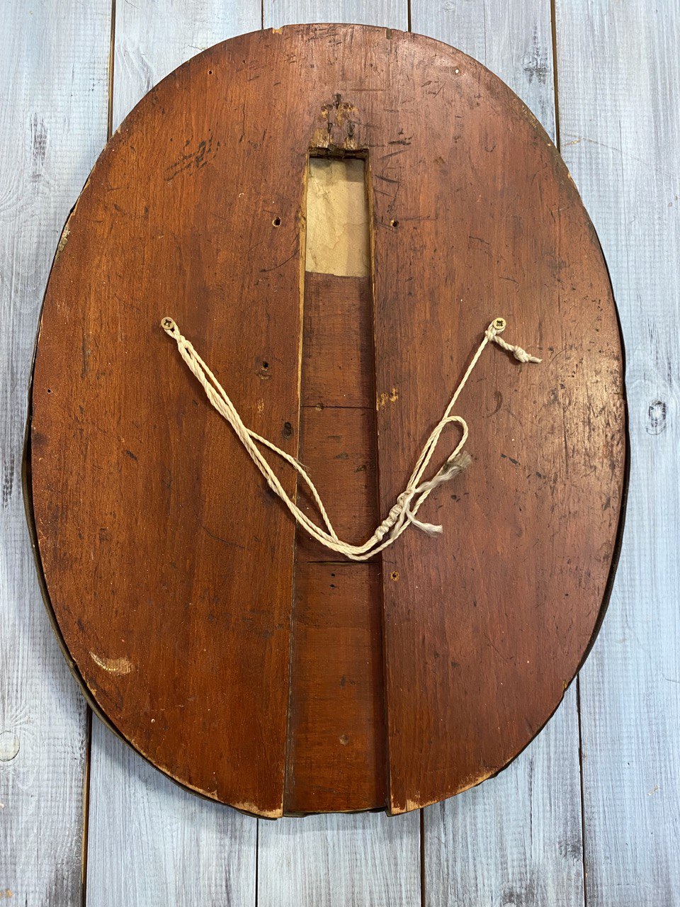 Зеркало будуарное, медь, посеребрение. Размер 46х34 см