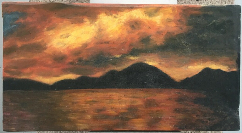 К.Васильева картина "Пейзаж" Одна из последних работ художника.