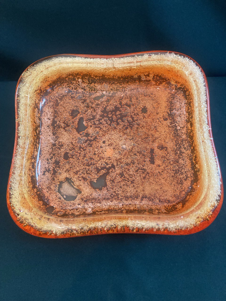 Ваза оранжевая пластиковая. СССР 50 - е г.