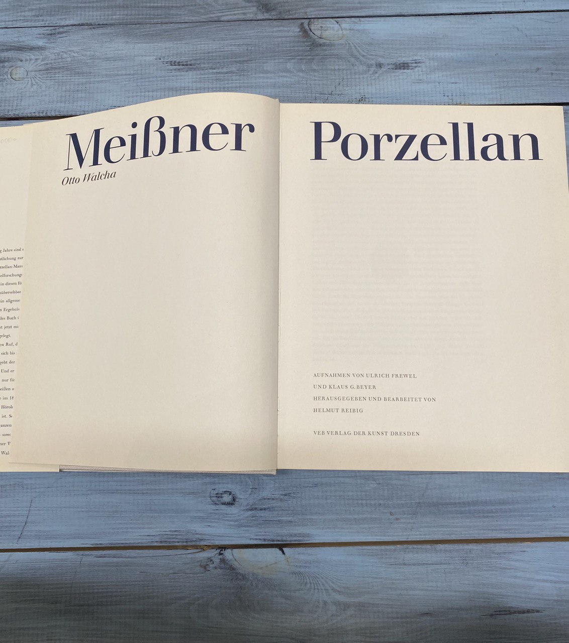 Книга " Meisner Porzellan", 1973