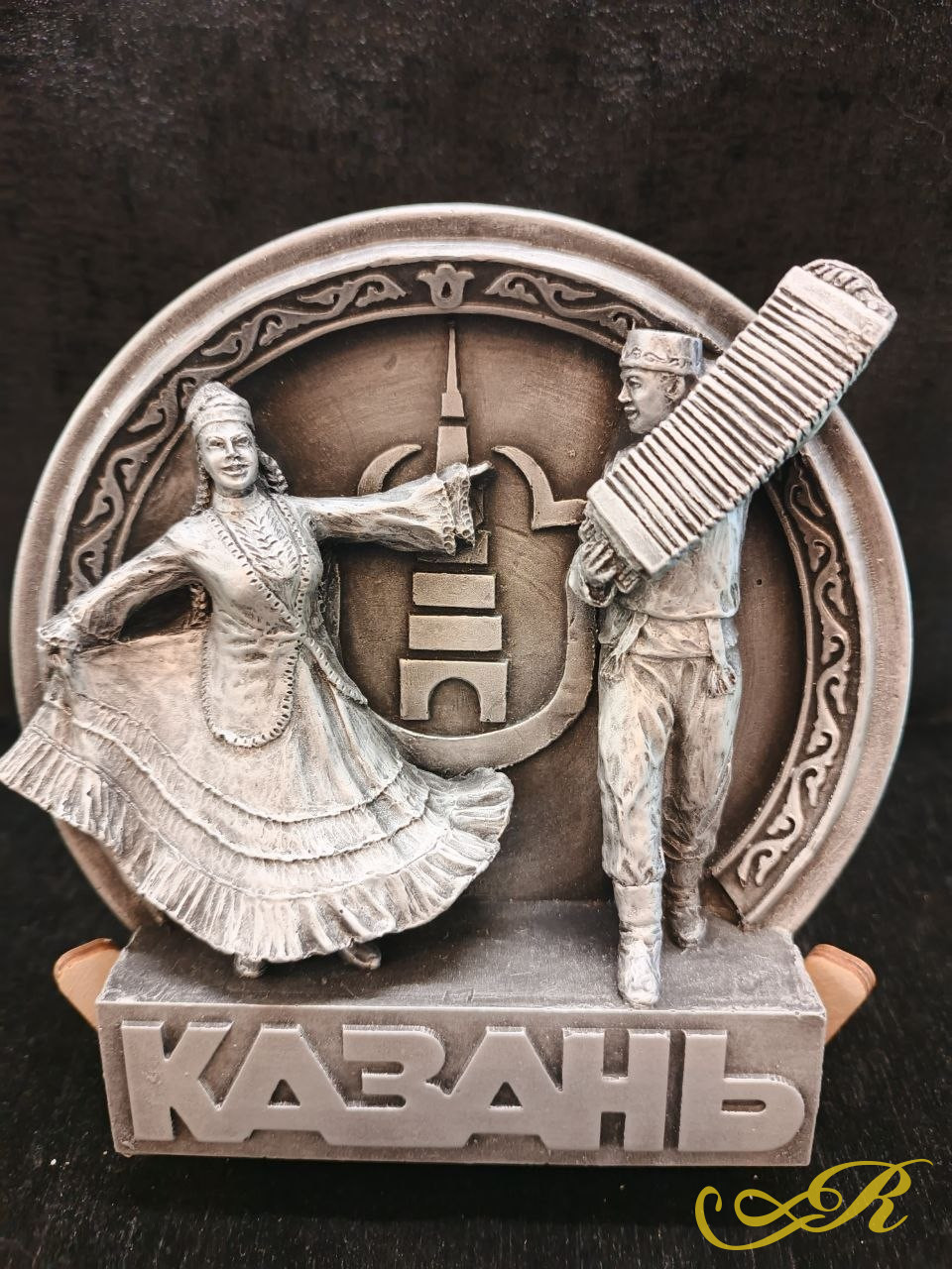Тарелки сувенирные Казань. Ручная работа, бетонная мастика. 16 см 