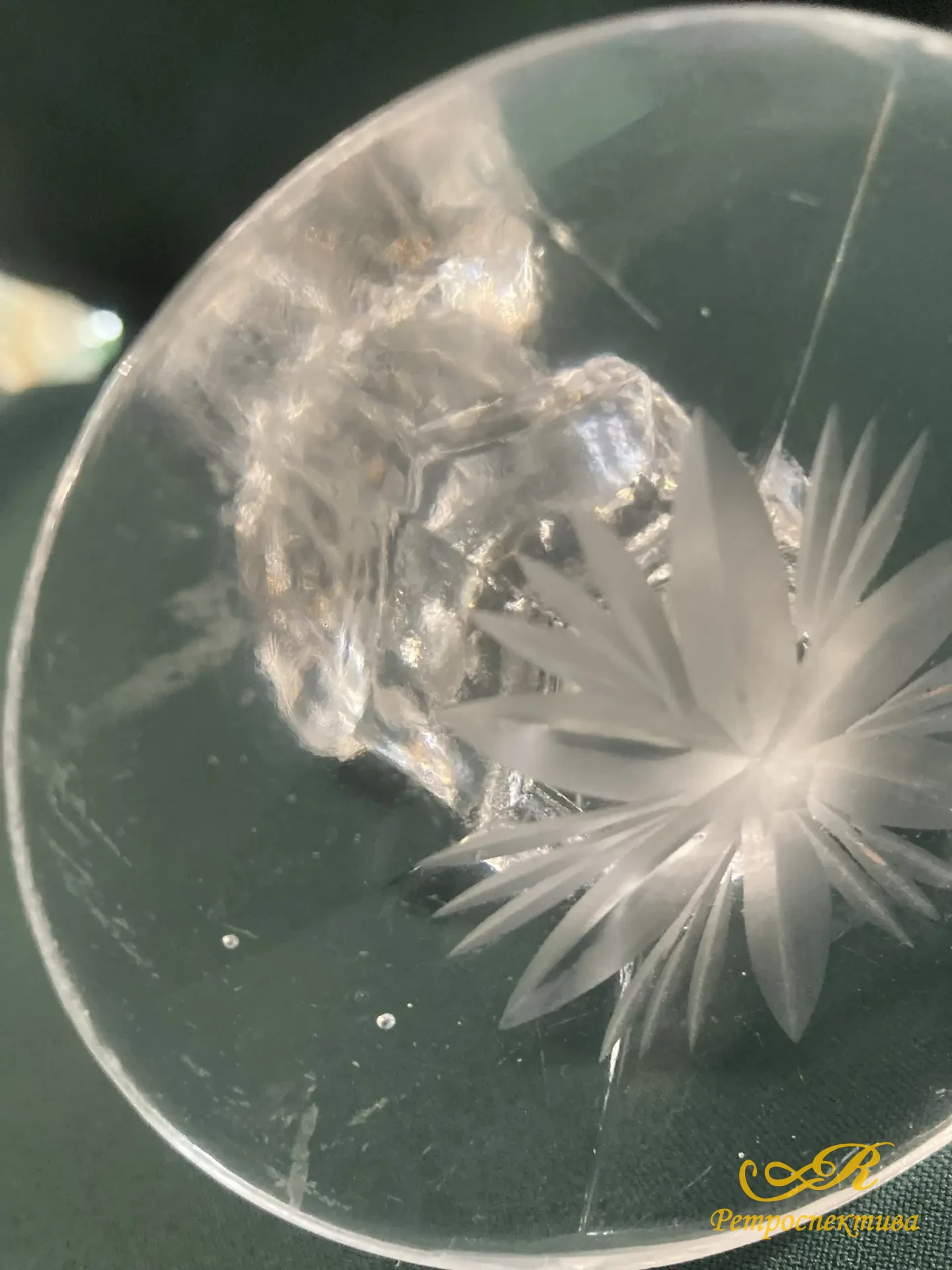 Подсвечник дореволюционный. Стекло. Начало XX в.