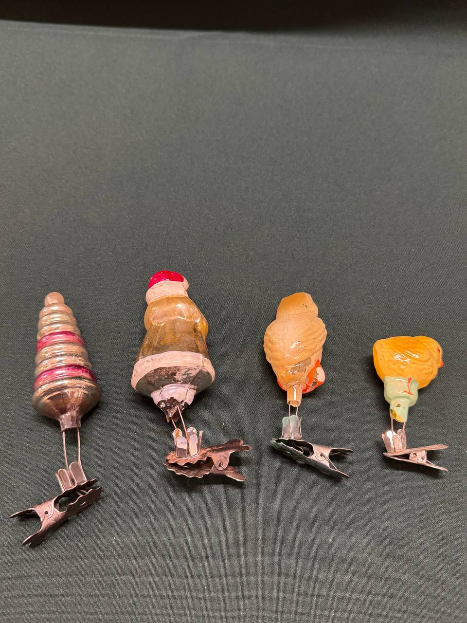 Елочные игрушки на прищепке, винтаж СССР