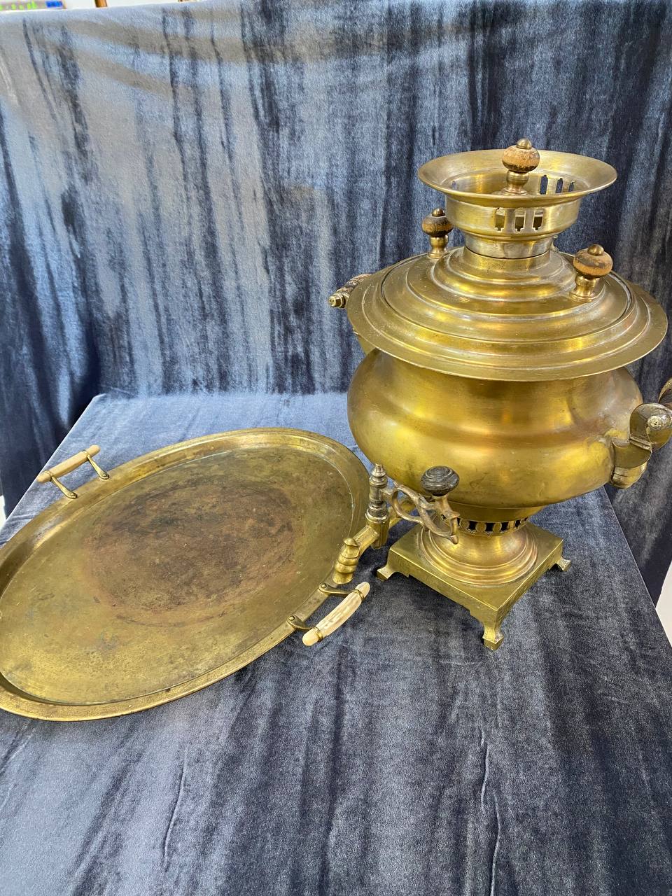 Самовар Б. Ваныкино и поднос из меди