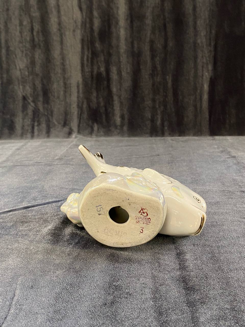 Статуэтка «Карп» из фарфор СССР.